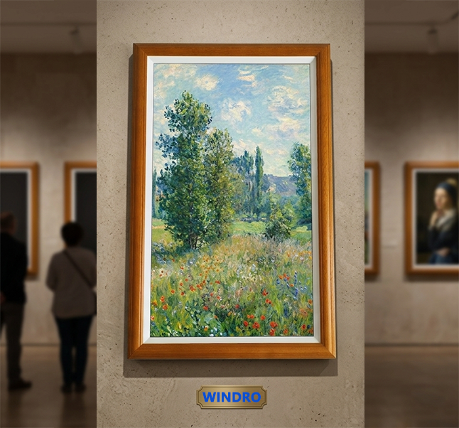 Wooden Frame digital signage, LCD screen, digital photo frame, art digital display, wifi display --Windro (1) Wooden Frame digital signage, LCD screen, digital photo frame, art digital display, wifi display --Windro