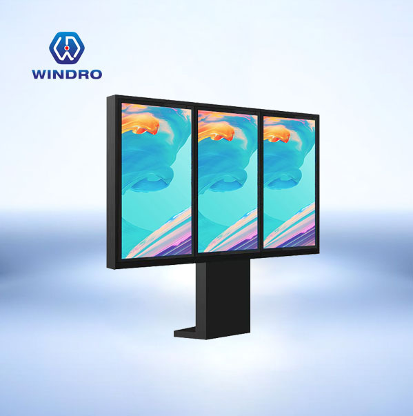 Multiple screen, High brightness, outdoor floor stand kiosk, mune board, digital display, advertising machine --Windro