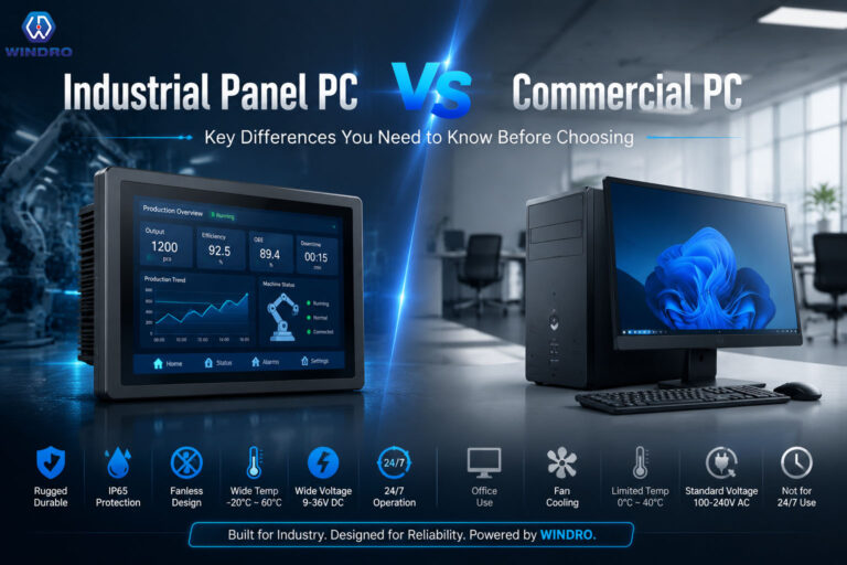 Industrial Panel PC vs Commercial PC: Key Differences You Need to Know Before Choosing