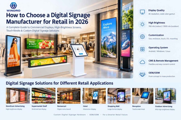 How to Choose a Digital Signage Manufacturer for Retail in 2026