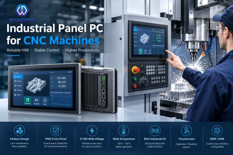 Industrial Panel PC for CNC Machines | CNC HMI Solutions | WINDRO