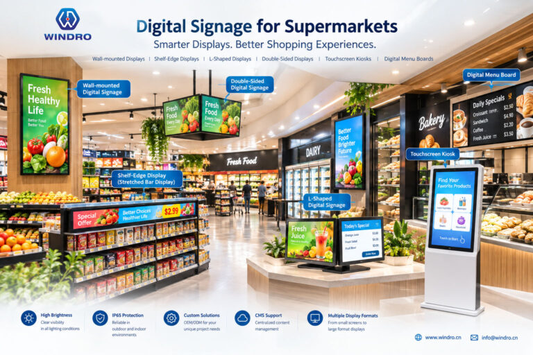 Digital Signage for Supermarkets: Smart Display Solutions for Every Store Area